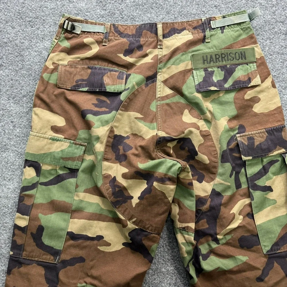 US Army Combat Trousers Men's Medium Regular Woodland Camo Cargo BDU Pants